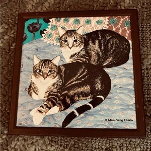 1989 AVON Cat Trivet Mimi Vang Olsen Artist